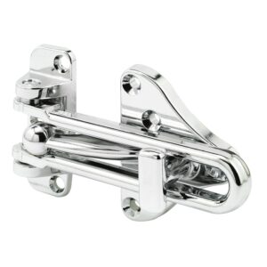 prime-line u 11318 swing bar door guard with high security auxiliary lock, chrome finish (single pack)