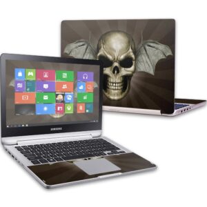 mightyskins skin compatible with samsung notebook 7 spin 13.3" (2016) wrap cover sticker skins skeletor