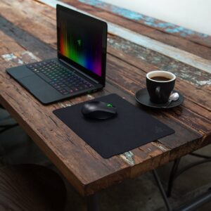 Razer Goliathus Speed (Small) Gaming Mousepad: Smooth Gaming Mat - Anti-Slip Rubber Base - Portable Cloth Design - Anti-Fraying Stitched Frame - Stealth