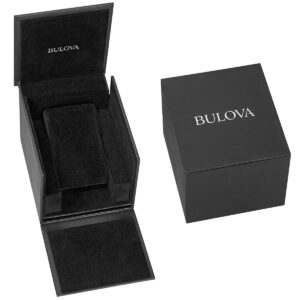 Bulova Men's Classic Aerojet 3-Hand Automatic Leather Strap Watch, Open Aperture, 40-Hour Power Reserve, Double Curved Mineral Crystal, 41mm