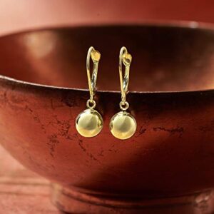 Ross-Simons 8mm 14kt Yellow Gold Bead Drop Earrings