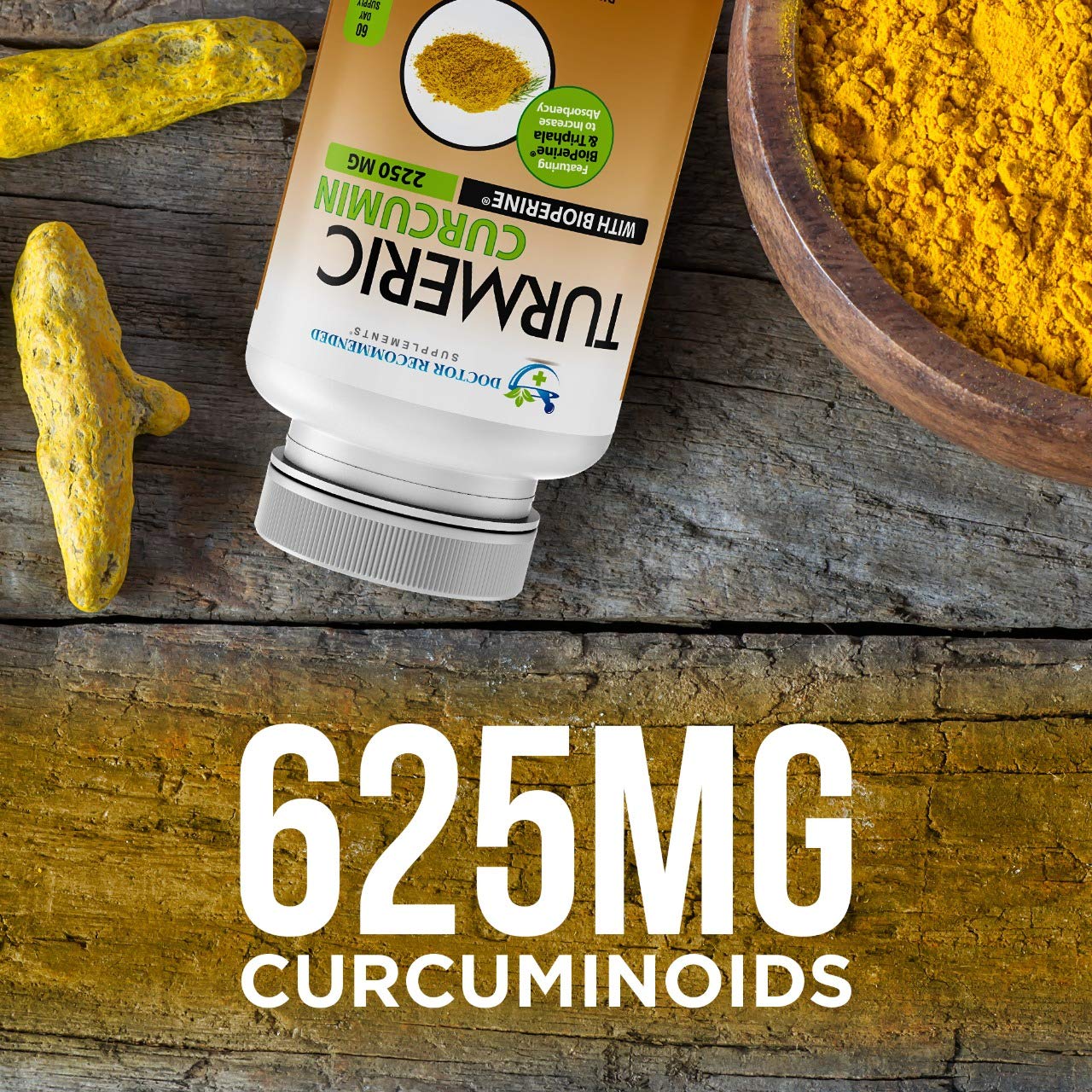 Turmeric Curcumin with Bioperine - 360 Veggie Capsules - 2250mg 95% Curcuminoids with Black Pepper Supplement and Triphala (Pack of 2)