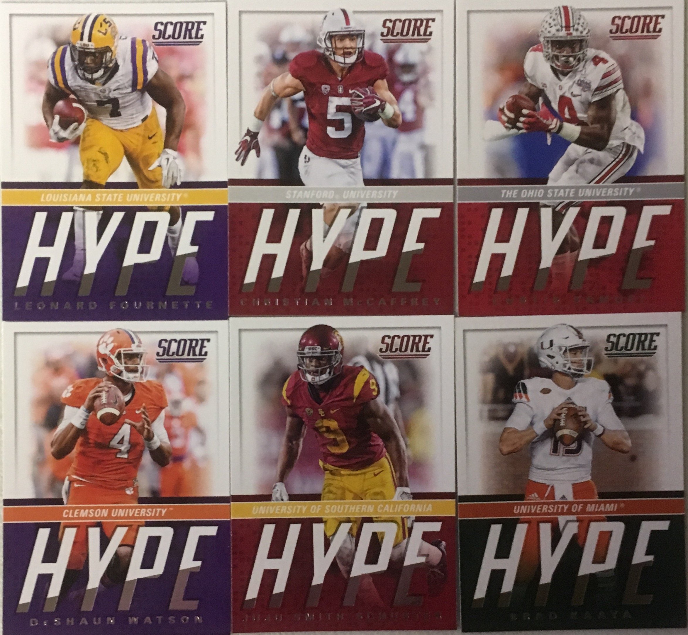 2017 Panini Score Football Hype 2017 Rookie Insert Set 15 Cards Mitchell Tribisky Deshaun Watson Dalvin Cook Leonard Fournette Rookie Card