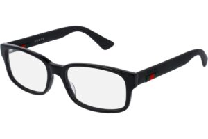 gucci gg0012o eyeglasses 54-18-145 shiny black 001 gg 0012o, large