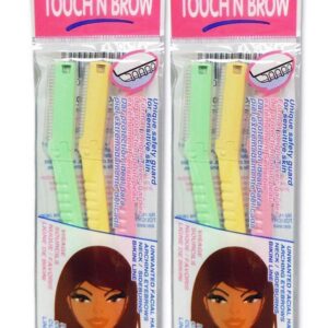 KAI TOUCH N BROW Eyebrow Razor, 3 Count (Pack of 2)