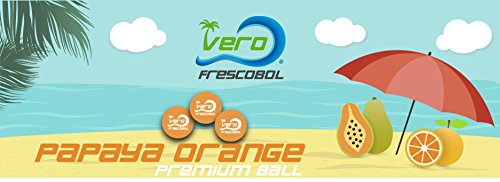 Frescobol Balls, Brazilian Papaya Orange Ball 2-Pack by Vero