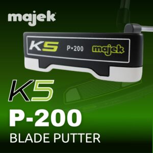 Majek K5 P-200 Golf Putter Right Handed Blade Style with Alignment Line Up Hand Tool 35 Inches Senior Men's Perfect for Lining up Your Putts