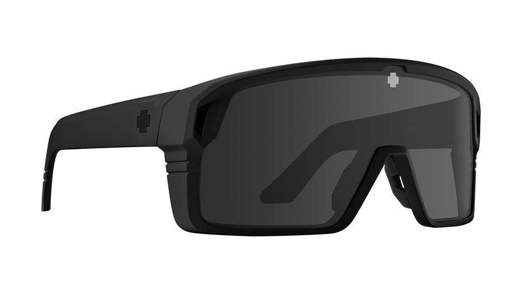 Spy Optic Monolith Sunglasses Matte Black w/Happy Grey Green Black Spectra Mirror Lens