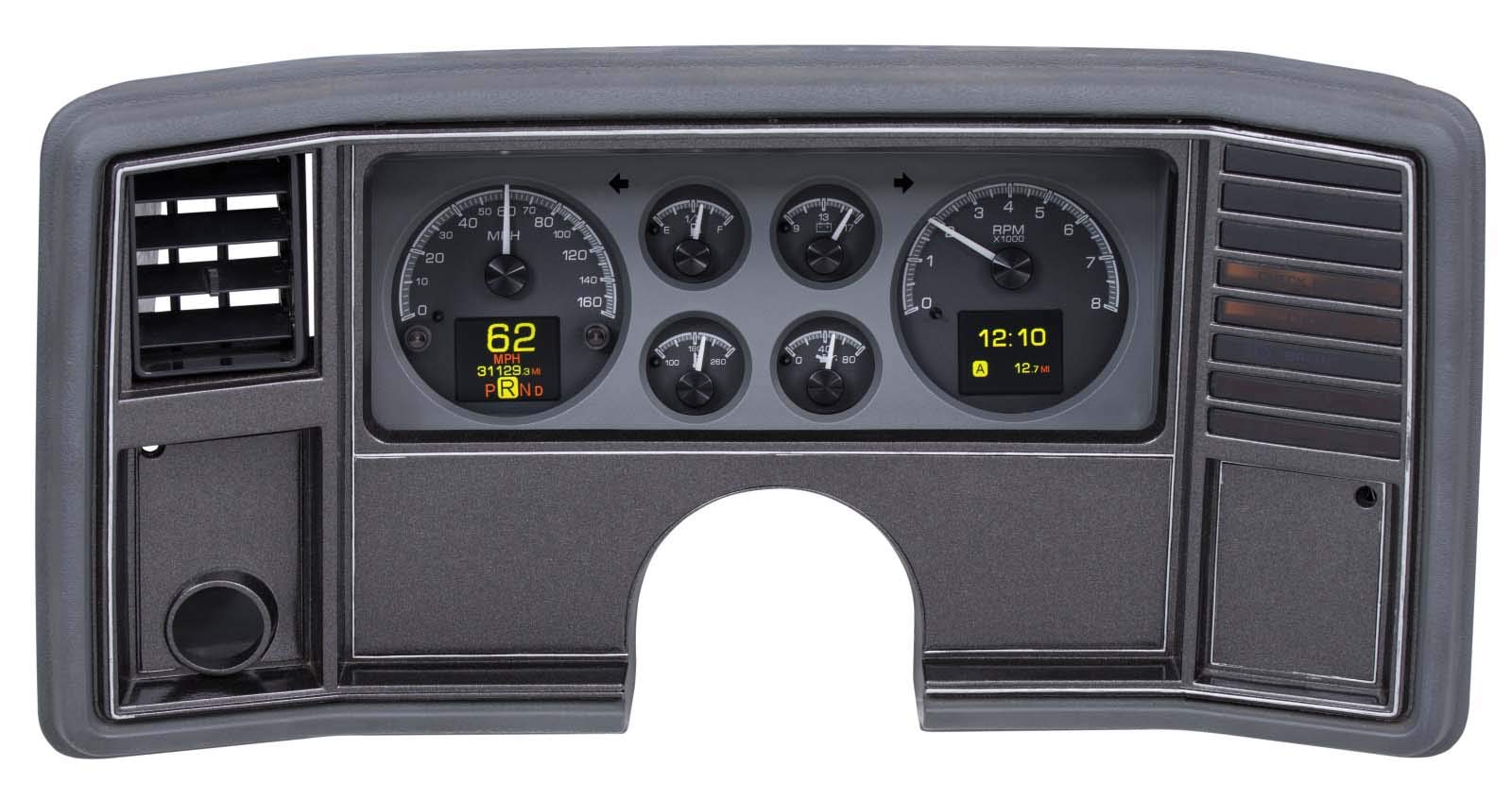 Dakota Digital 78-88 Chevy Monte Carlo Customizable Gauge Kit Black HDX-78C-MC-K