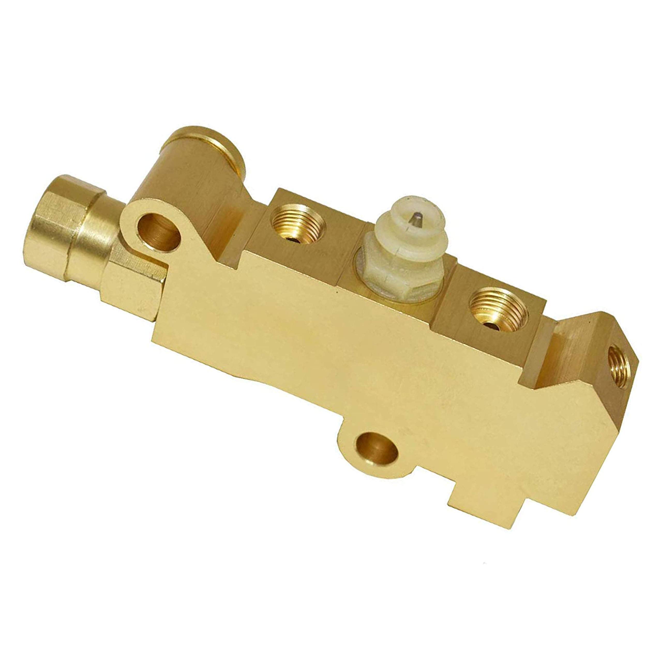 A-Team Performance - Combination-Proportioning Valve PV4 172 1361 PV71 - Heavy Brass Finish - Heavy Duty For Disc/Disc Brakes - Compatible With Ford Chevy Mopar - Premium Quality Brass Material