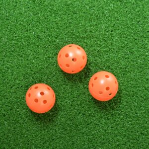 PrideSports Golf PAWB5612 Orange Perforated Practice Balls,12 pcs