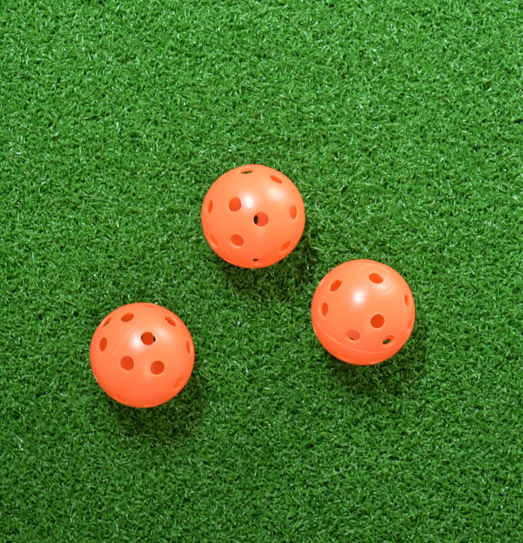 PrideSports Golf PAWB5612 Orange Perforated Practice Balls,12 pcs