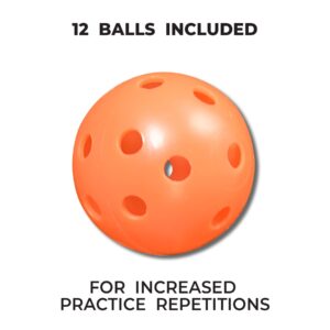 PrideSports Golf PAWB5612 Orange Perforated Practice Balls,12 pcs