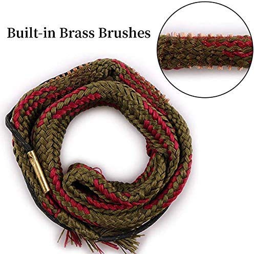 Aimee_JL New Bore Cleaner 28 GA Gauge Gun Barrel Cleaning Rope Rifle/Pistol/Shotgun Brass Brush Cleaning Cord