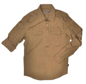 hazard 4 colonial: safari stretch patch shirt - coyote (x-large)