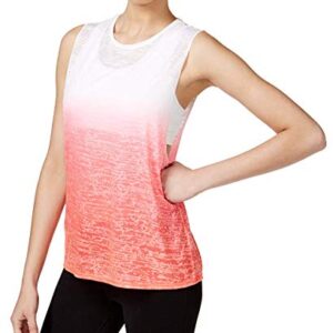 IDEOLOGY $30 NEW 16430 Dip Dyed Burnout Tank Womens Athletic Top L