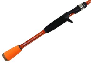 carrot stix casting semi micro guide fishing rod wild wild orange lite (6' 7" light)