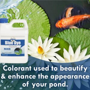 Sanco Industries KoiWorx Blue Dye - Ornamental and Decorative Pond Dye, Water Features and Fountains, Safe for Koi - 1 Quart