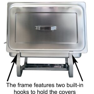 TigerChef Chaffing Dishes Stainless Steel - Chafing Dish Buffet Set - 3 Chafer and Buffet Warmer Sets with Half-Size Pans and Cool-Touch Plastic Handle