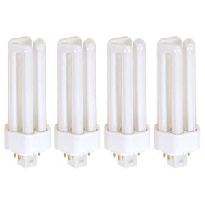 KOR (4 Pack) K20788 - PL26W/3U/4P/841 - Compact Fluorescent Plug-in - T4 - Triple Tube - 26 Watt - 4-Pin (GX24q-3) - 4,100 Kelvin (Cool White)