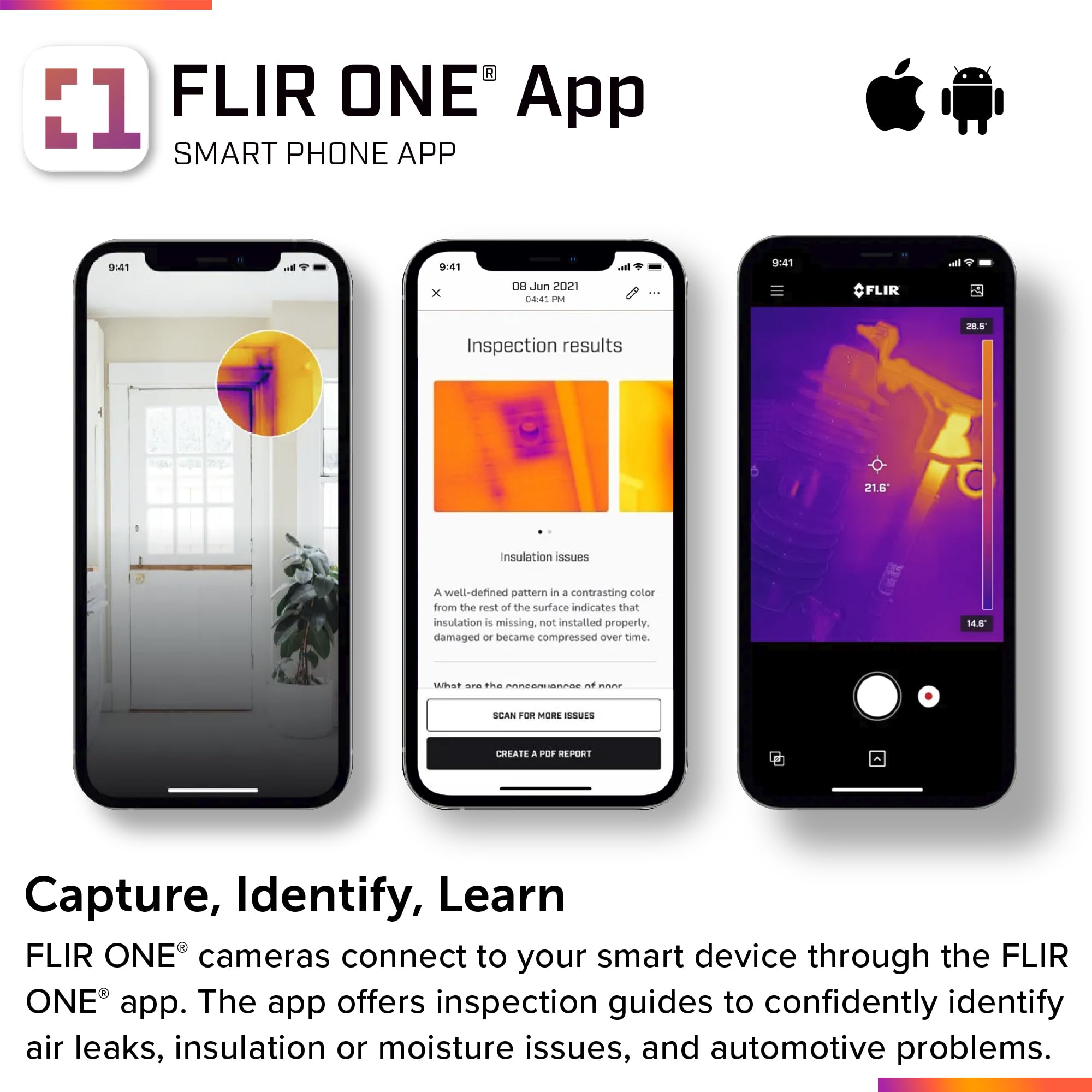 FLIR ONE Gen 3 - Thermal Imaging Camera for iOS Smartphones (iPhone w/Lightning Port Only)