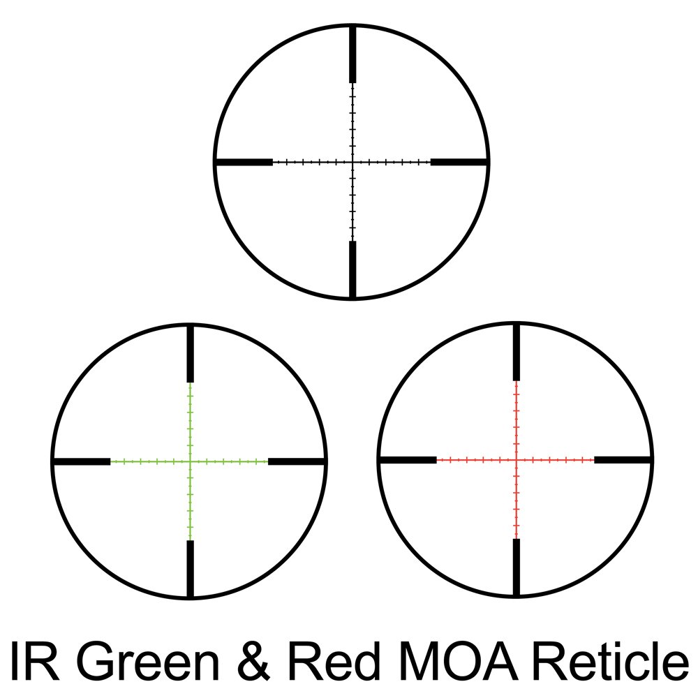 Barska AC12780 Level 1-6x44 Rifle Scope with FMC Lens and Illuminated MOA Reticle, 30mm Tube