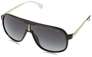 carrera modern rectangular sunglasses, black (black), 62