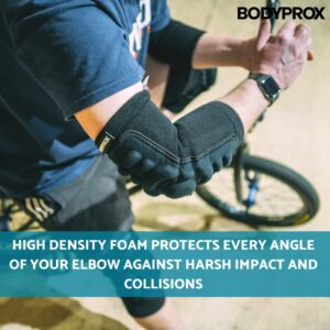 Bodyprox Elbow Protection Pads 1 Pair (Medium), Elbow Guard Sleeve