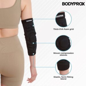 Bodyprox Elbow Protection Pads 1 Pair (Medium), Elbow Guard Sleeve