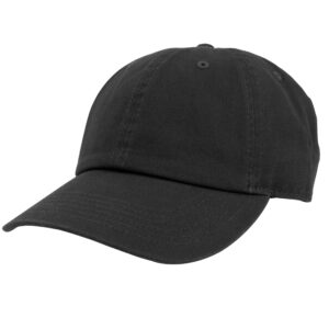 Gelante Baseball Caps Hats 100% Cotton Plain Blank Adjustable Size Wholesale Bulk of 12 Pack.1801-Black-12PC