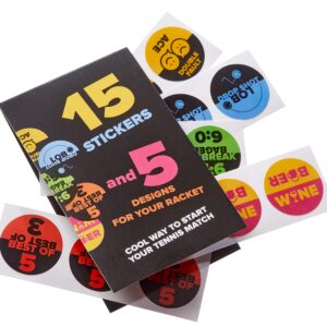 Fun Stickers for Tennis Rackets. Win The Advantage of Serving First (Stickers 1)