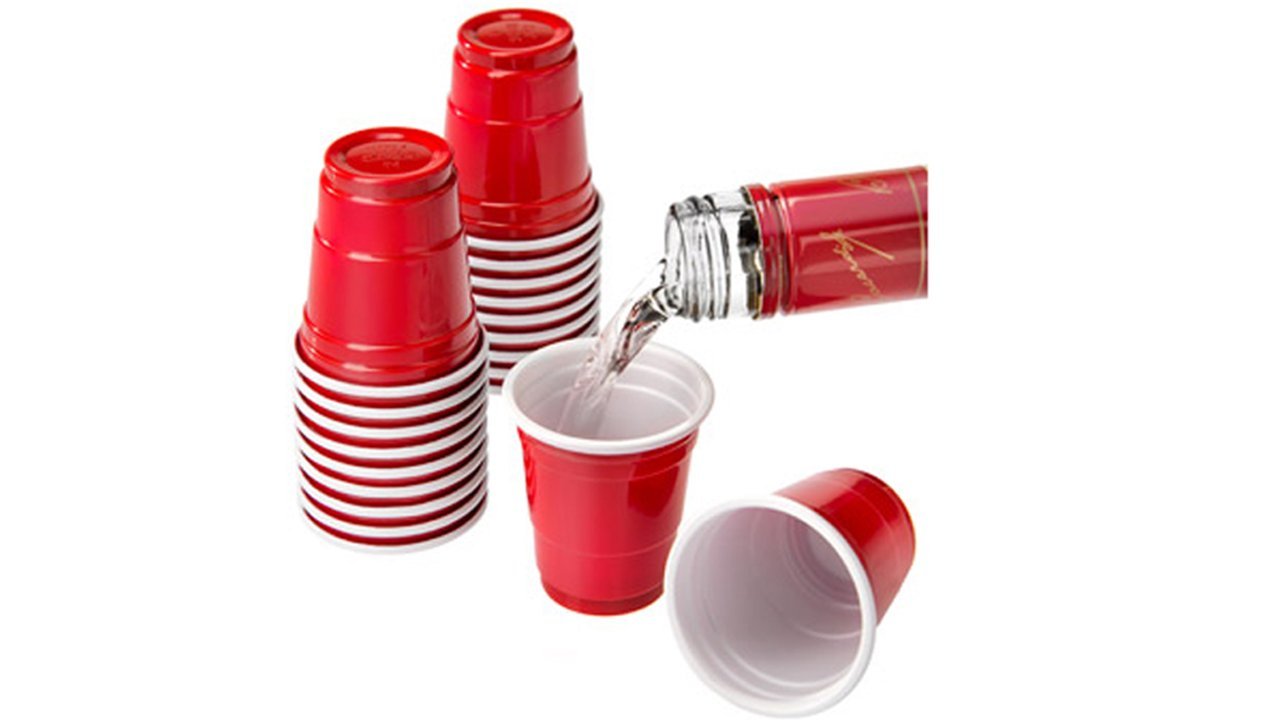 TopNotch Merchants Beer Pong - Mini Red Cups (40) - Take This Beer Pong Challenge (6) Beer Pong Balls - Beer Pongs Cup