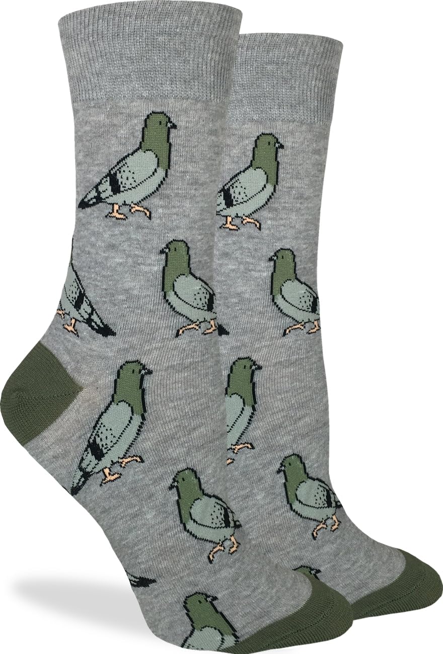 Good Luck Sock Women's Pigeons Socks, Adult, Shoe Size 5-9