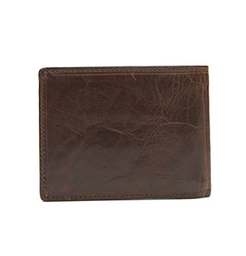 FRYE Men's Logan Slim Id Billfold, Dark Brown, One Size