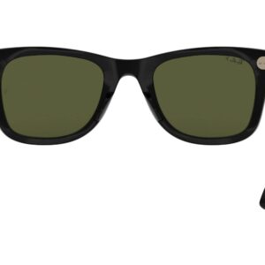 Ray-Ban Rb4340 Wayfarer Ease Square Sunglasses, Black/G-15 Green Polarized, 50 mm