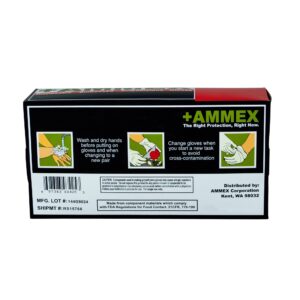 AMMEX Clear Poly Disposable Gloves (Box of 500) - Medium