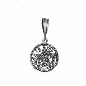 blue apple co. 925 sterling silver tetragrammaton pentagram pagan pendant