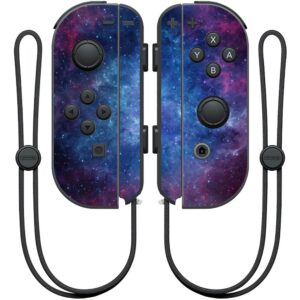 MightySkins Skin Compatible with Nintendo Joy-Con Controller Wrap Cover Sticker Skins Nebula