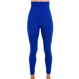 Homma High Waist Compression Leggings for Women Tummy Control Postpartum Leggings Seamless Yoga Workout Pants Royal S