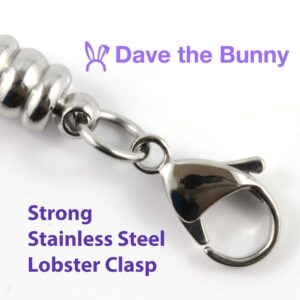 Dave The Bunny Crab Jewelry for Women | Stainless Steel Snake Chain Charm Bracelet