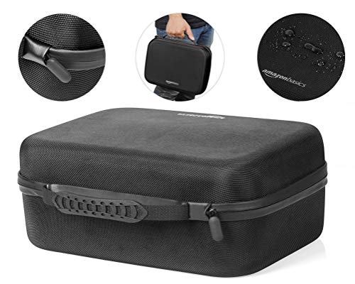 Amazon Basics Hard Shell Travel and Storage Case For Nintendo Switch & OLED Switch, Black, 12 x 4.8 x 9 Inches