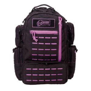 voodoo tactical 15-0058065000 mini tobago pack with die cut molle black with purple