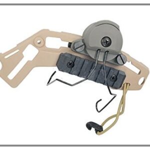 DLP Tactical MSA Sordin Headset Adaptor for M-Lok Compatible Helmet ARC Rail (Tan)