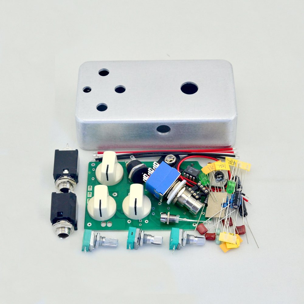 DIY Distortion Effect Pedal Kit- DS-N01 1590B Style Aluminum Metal Stomp Box