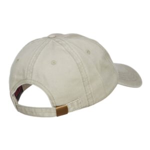 Golden Retriever Embroidered Washed Cap - Stone OSFM