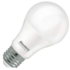 bulbrite 774100, led9a19/927/j/d, 9w led a19 dimmable enclosed ja8 2700k e26 120v