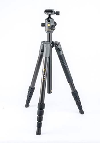 Vanguard VEO 2 235CB Carbon Fiber Travel Tripod with VEO 2 BH-50 Ball Head for Sony, Nikon, Canon, Fujifilm Mirrorless, Compact System Camera (CSC), DSLR