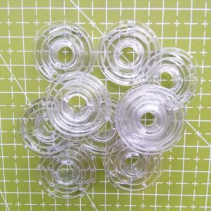 YICBOR 25pcs Bobbins 136492-001(SA155) for Baby Lock Brother Bernina Riccar Sewing Machine