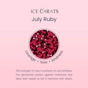 IceCarats 10K Yellow Gold Red Ruby Ring Gemstone Band July Birthstone Jewelry Size 7.00