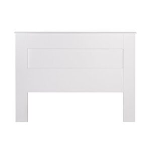 Prepac Stylish Flat Wood Panel Headboard for Queen Size Beds, Simplistic Wooden Queen Headboard 2.25" D x 64.5" W x 48" H, White, WHFQ-1301-1